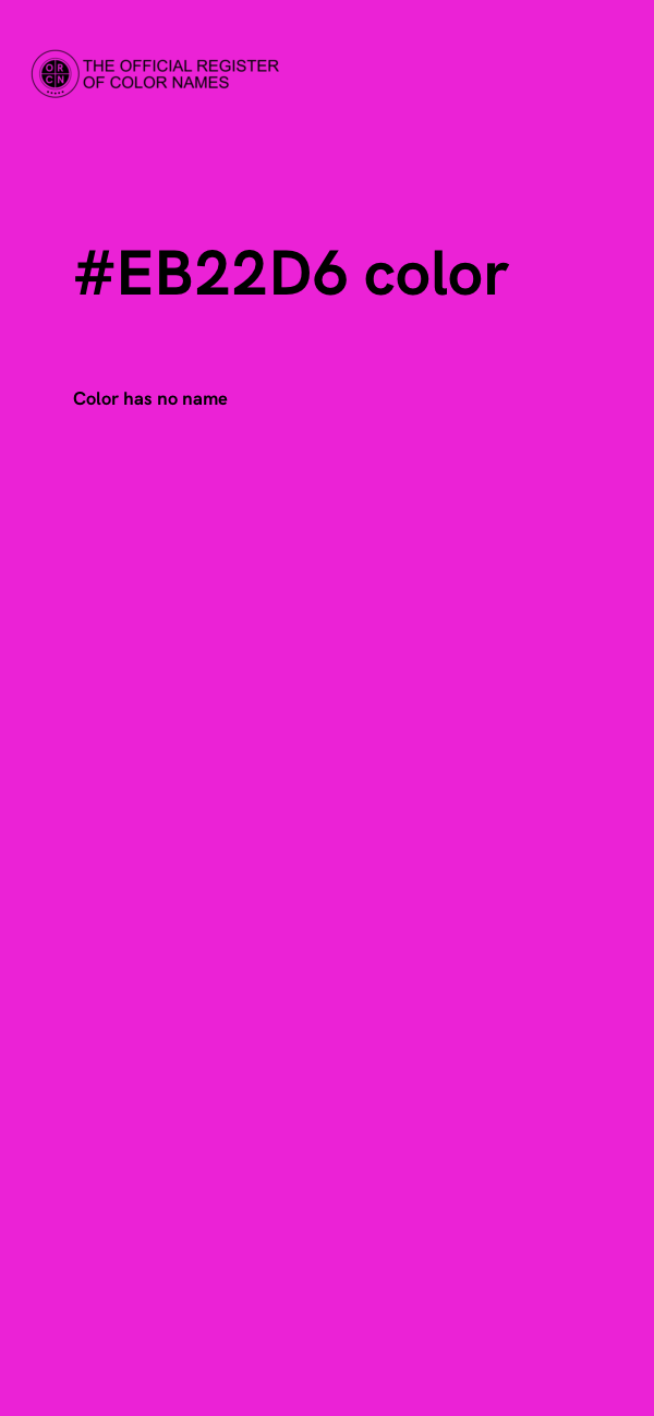 #EB22D6 color image