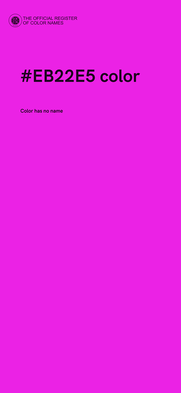 #EB22E5 color image