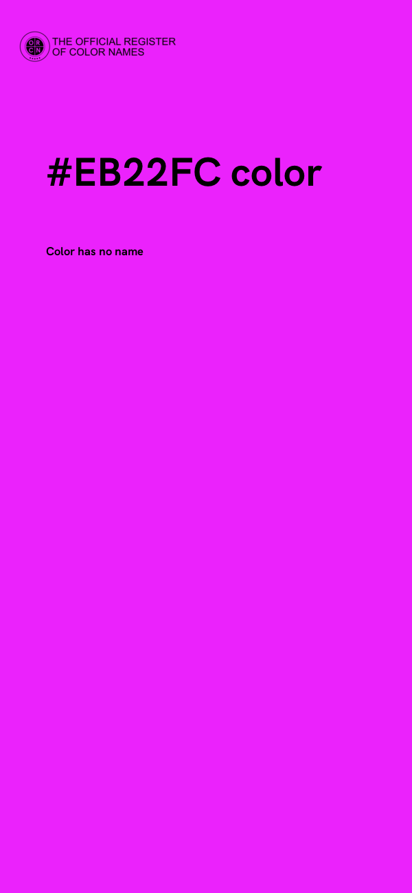 #EB22FC color image