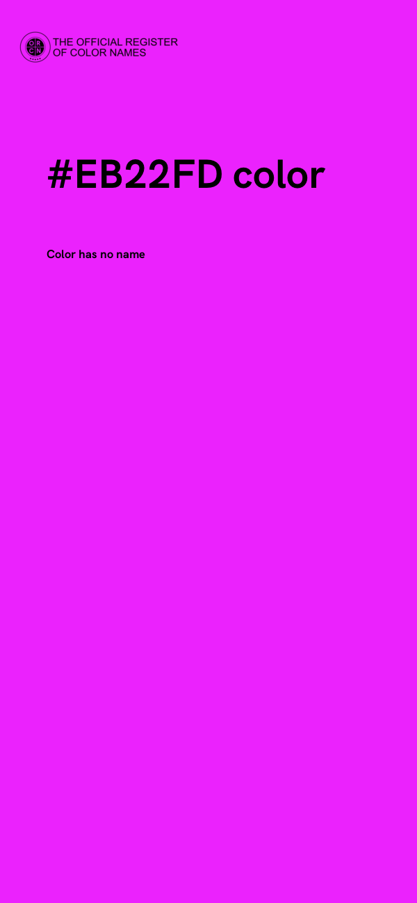 #EB22FD color image