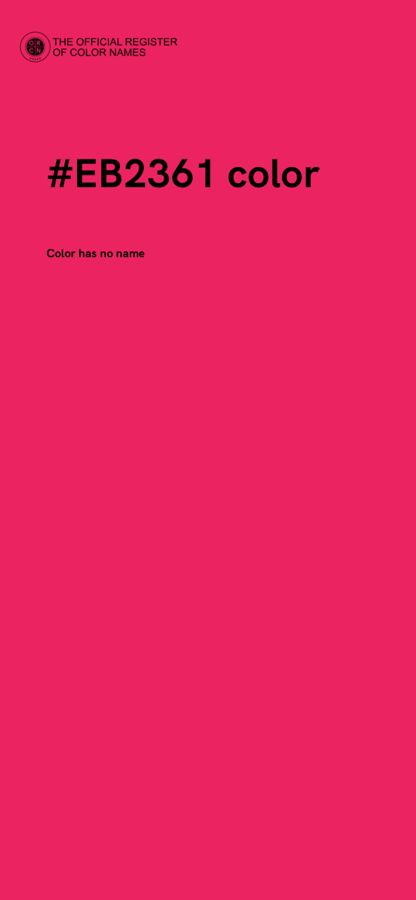 #EB2361 color image