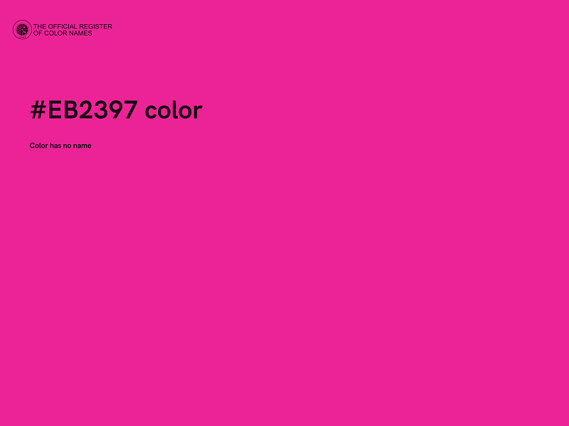 #EB2397 color image