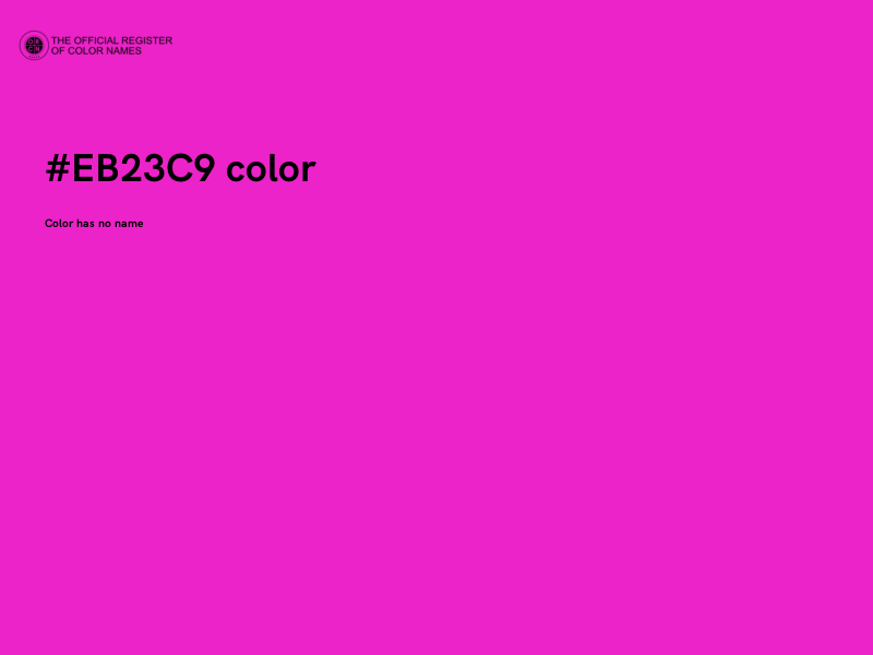#EB23C9 color image