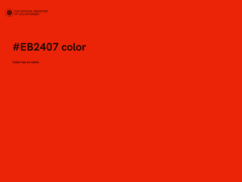 #EB2407 color image