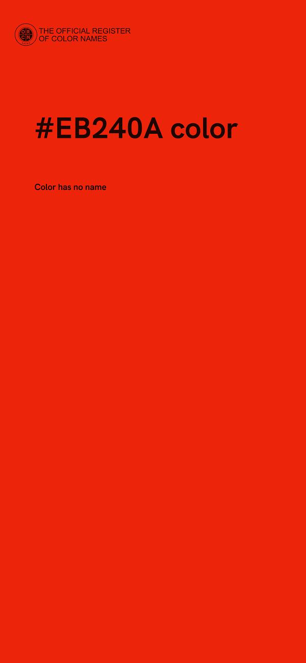 #EB240A color image