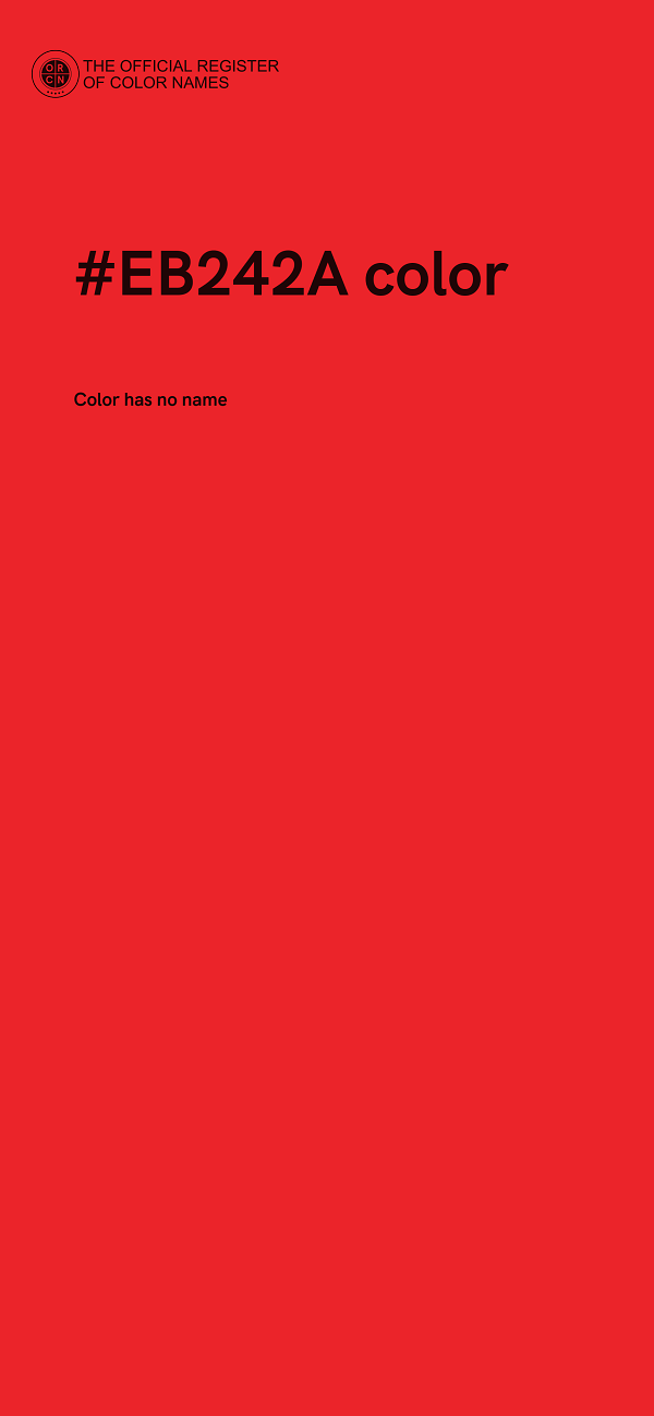 #EB242A color image