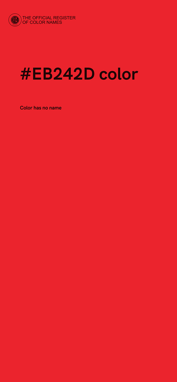 #EB242D color image