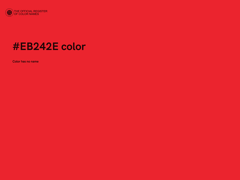 #EB242E color image