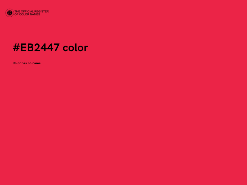 #EB2447 color image