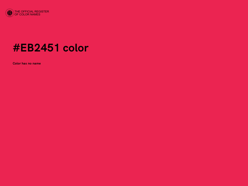 #EB2451 color image