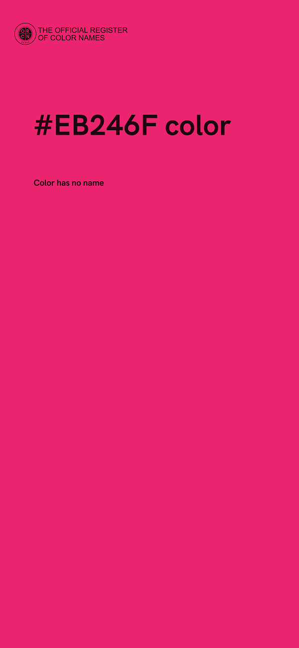 #EB246F color image