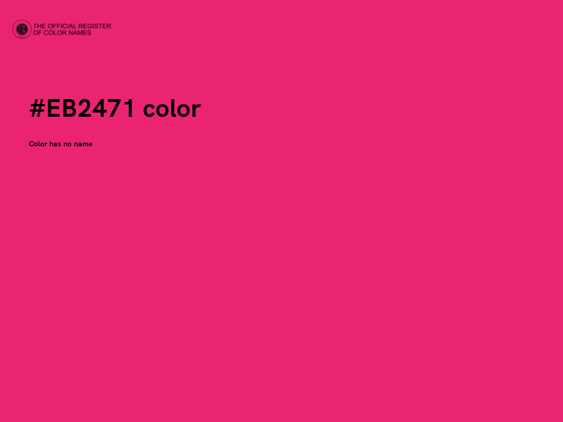 #EB2471 color image