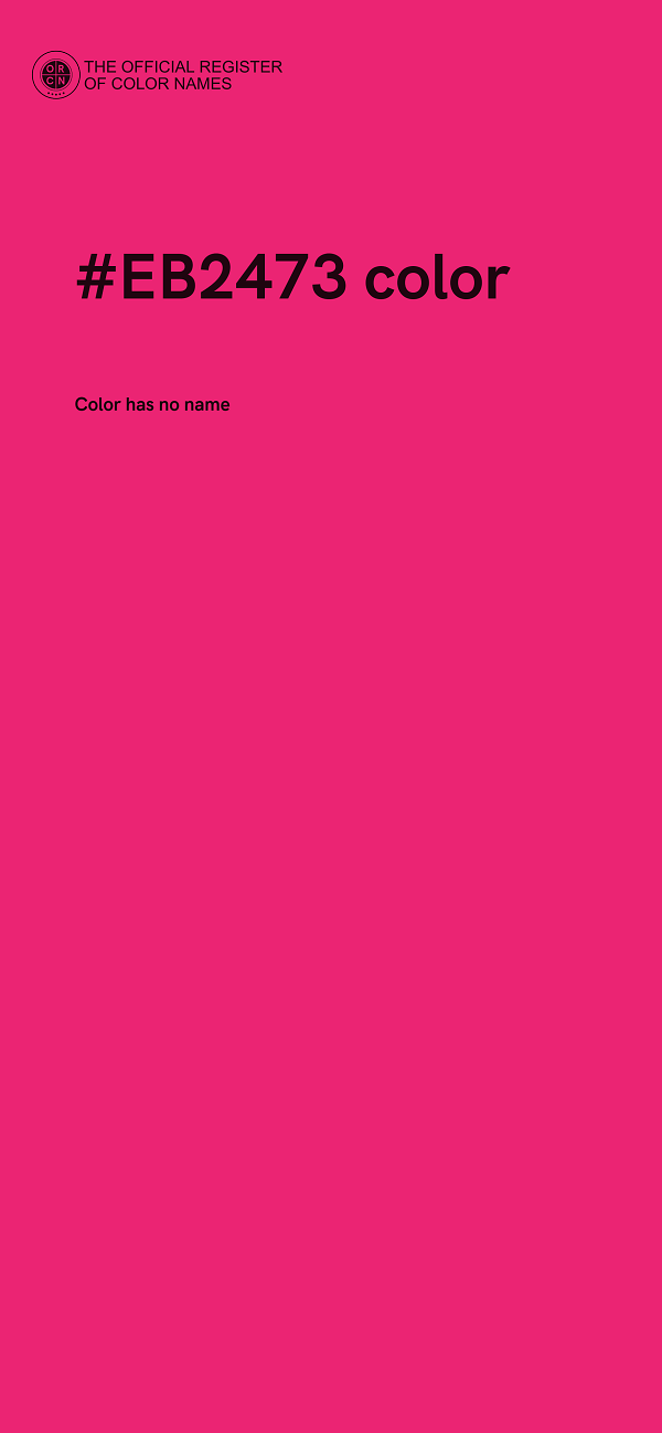 #EB2473 color image