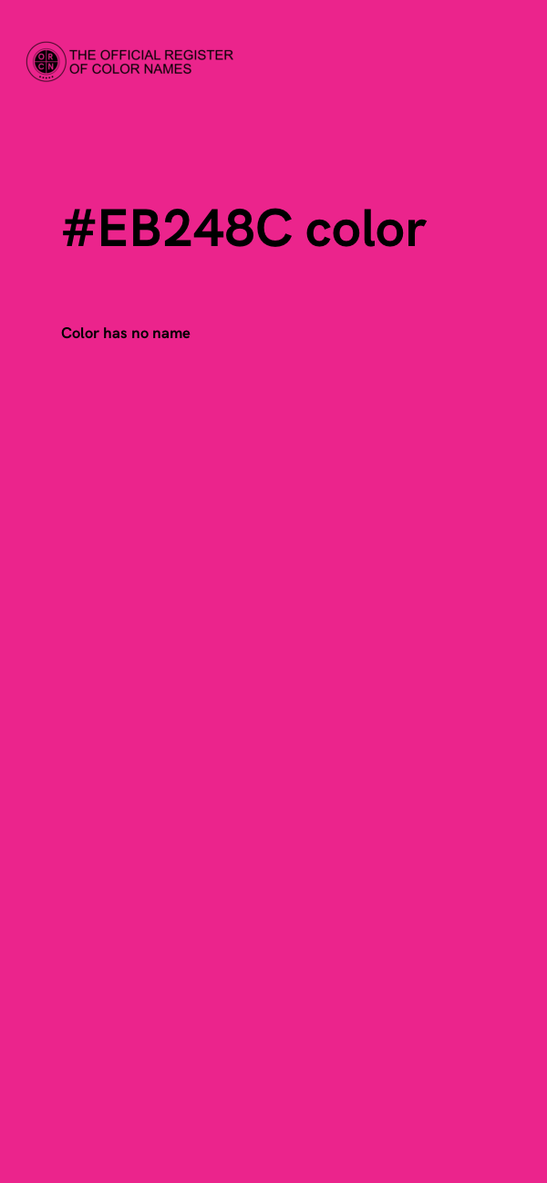 #EB248C color image
