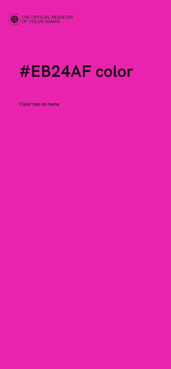 #EB24AF color image