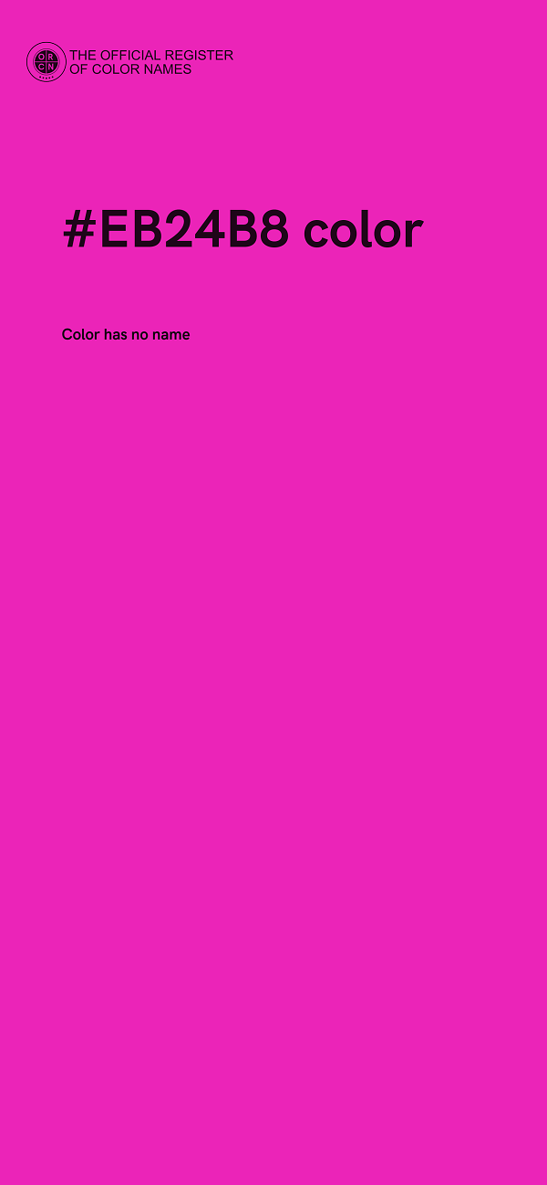 #EB24B8 color image