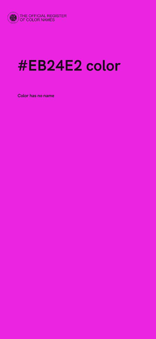 #EB24E2 color image