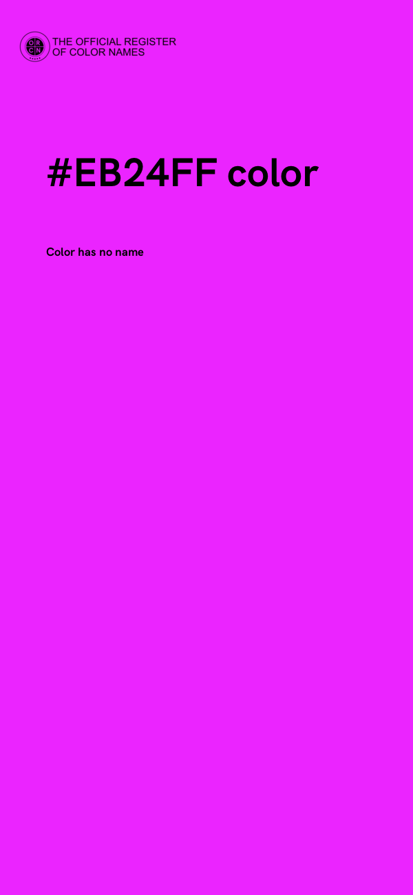 #EB24FF color image