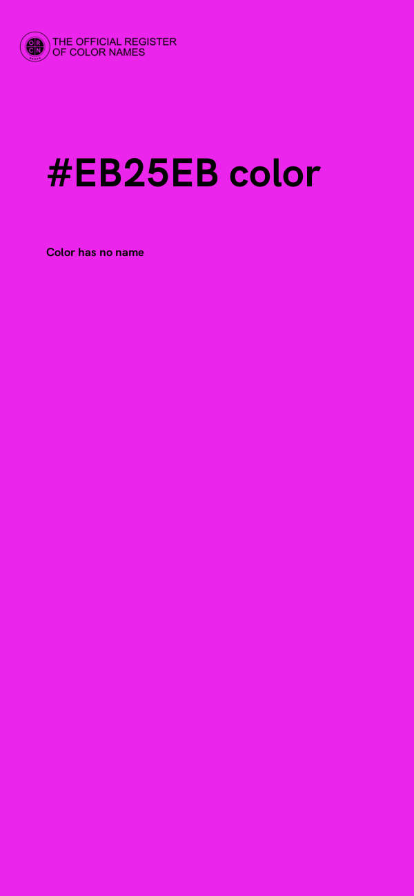 #EB25EB color image