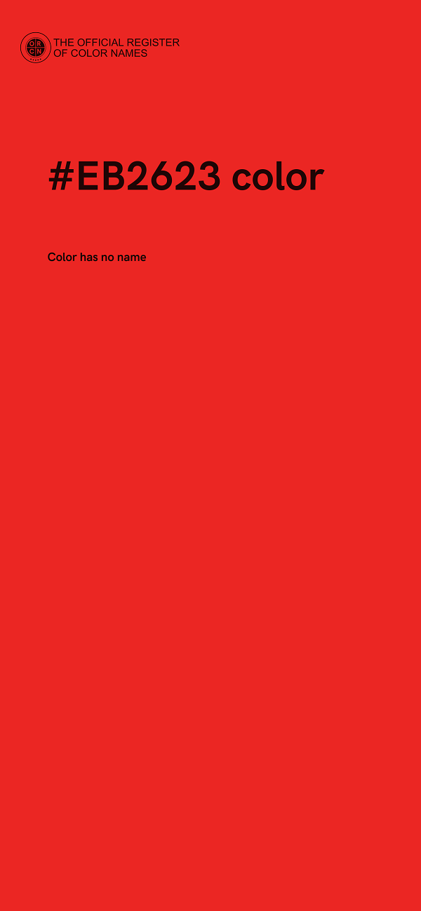 #EB2623 color image