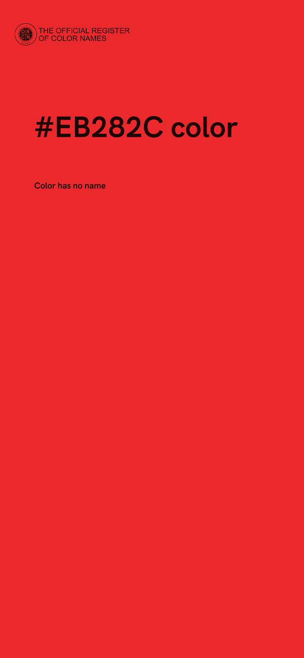 #EB282C color image