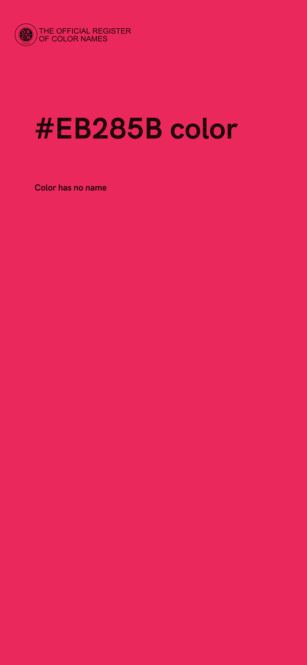 #EB285B color image