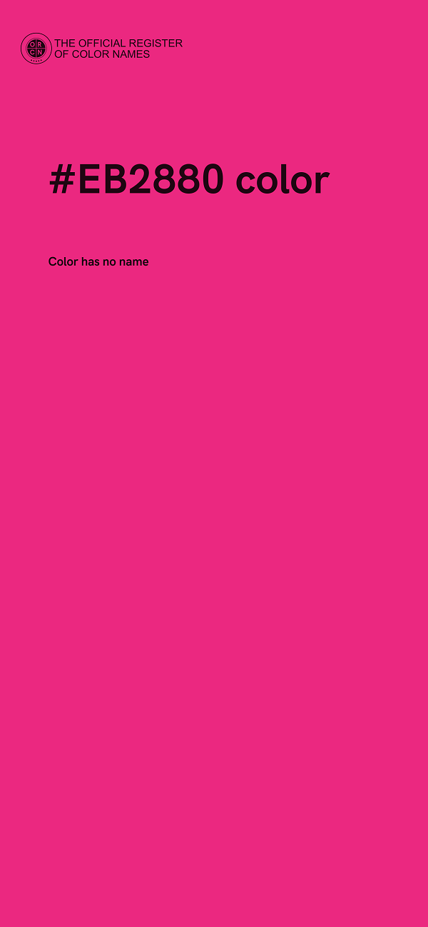 #EB2880 color image