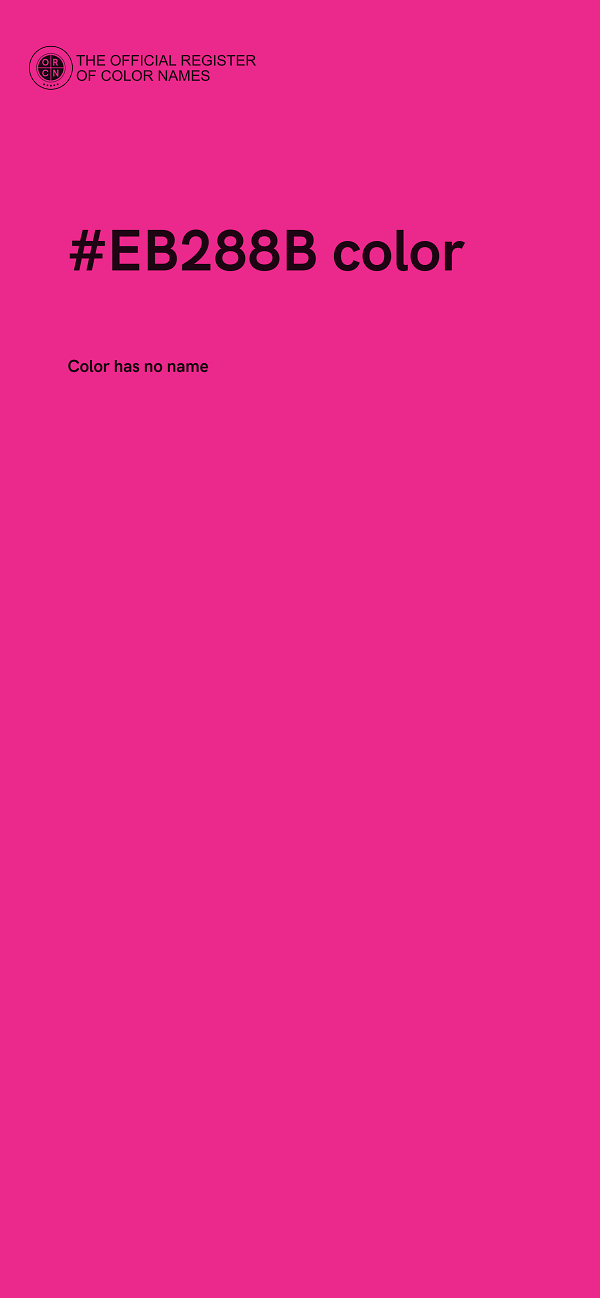 #EB288B color image