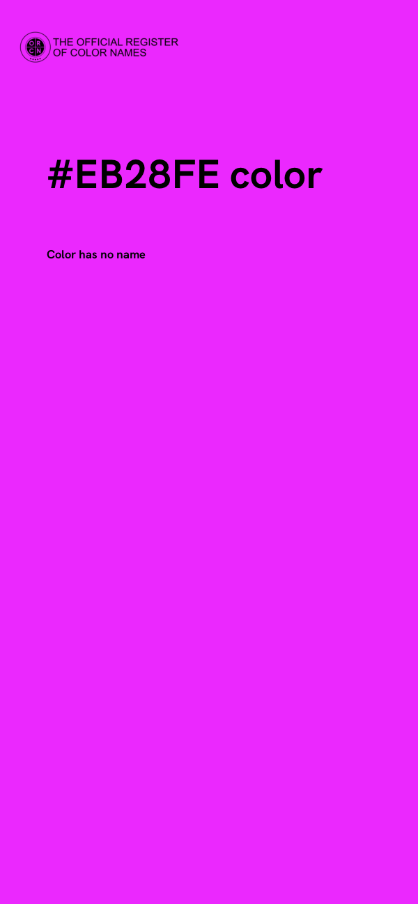 #EB28FE color image