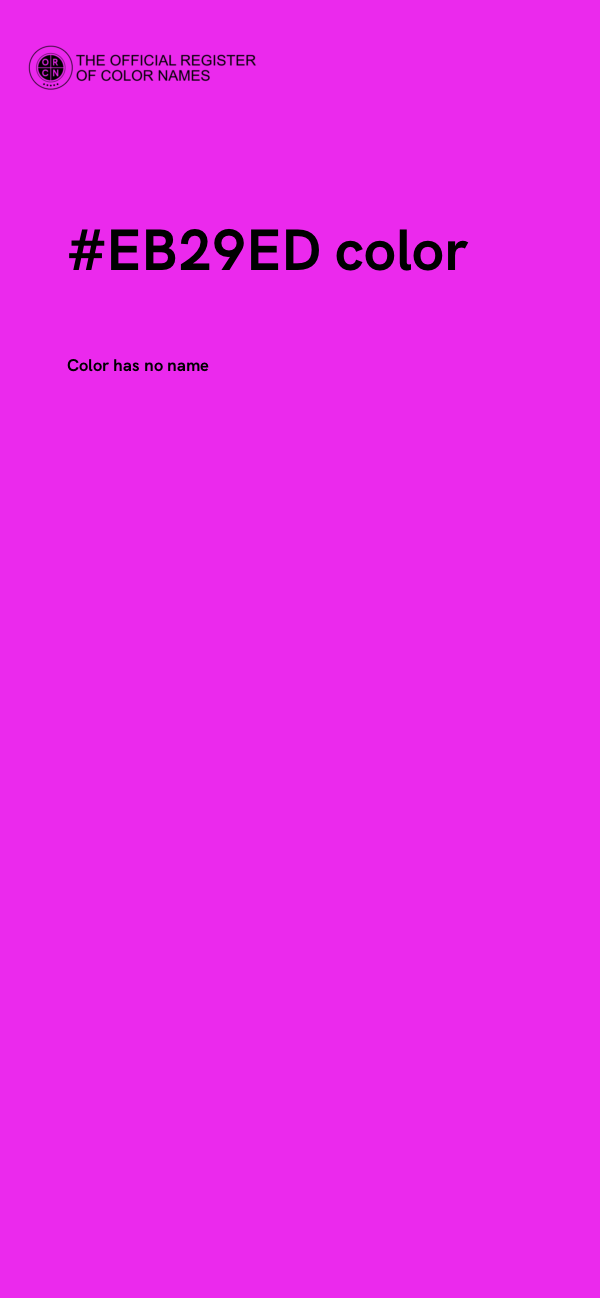 #EB29ED color image