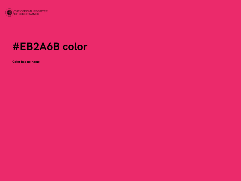 #EB2A6B color image