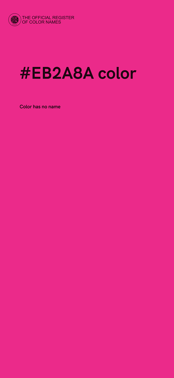 #EB2A8A color image