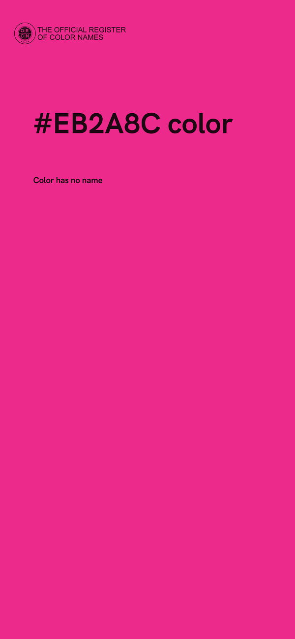 #EB2A8C color image