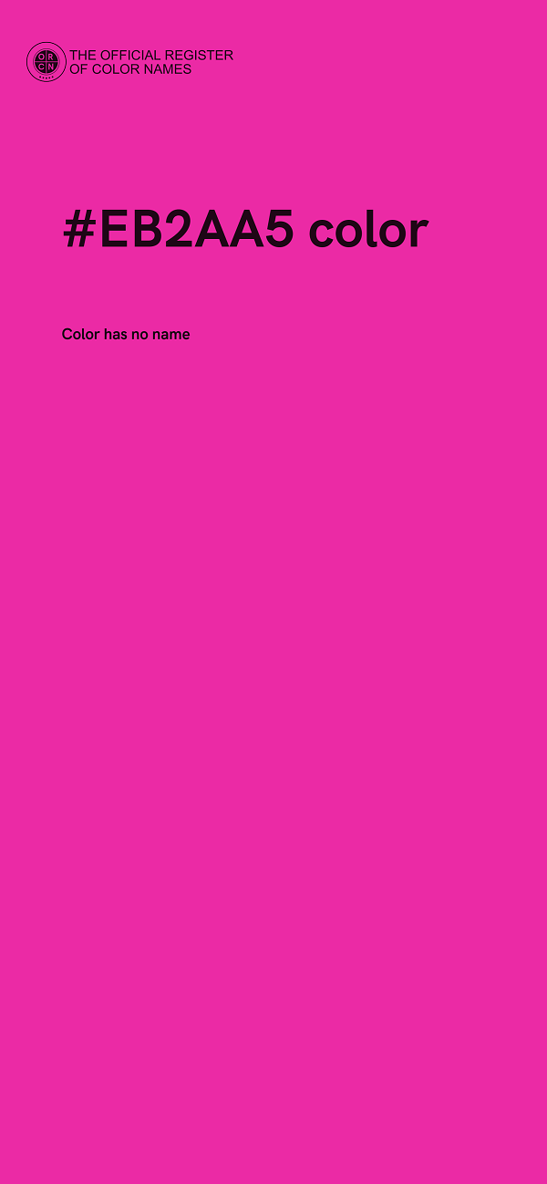 #EB2AA5 color image