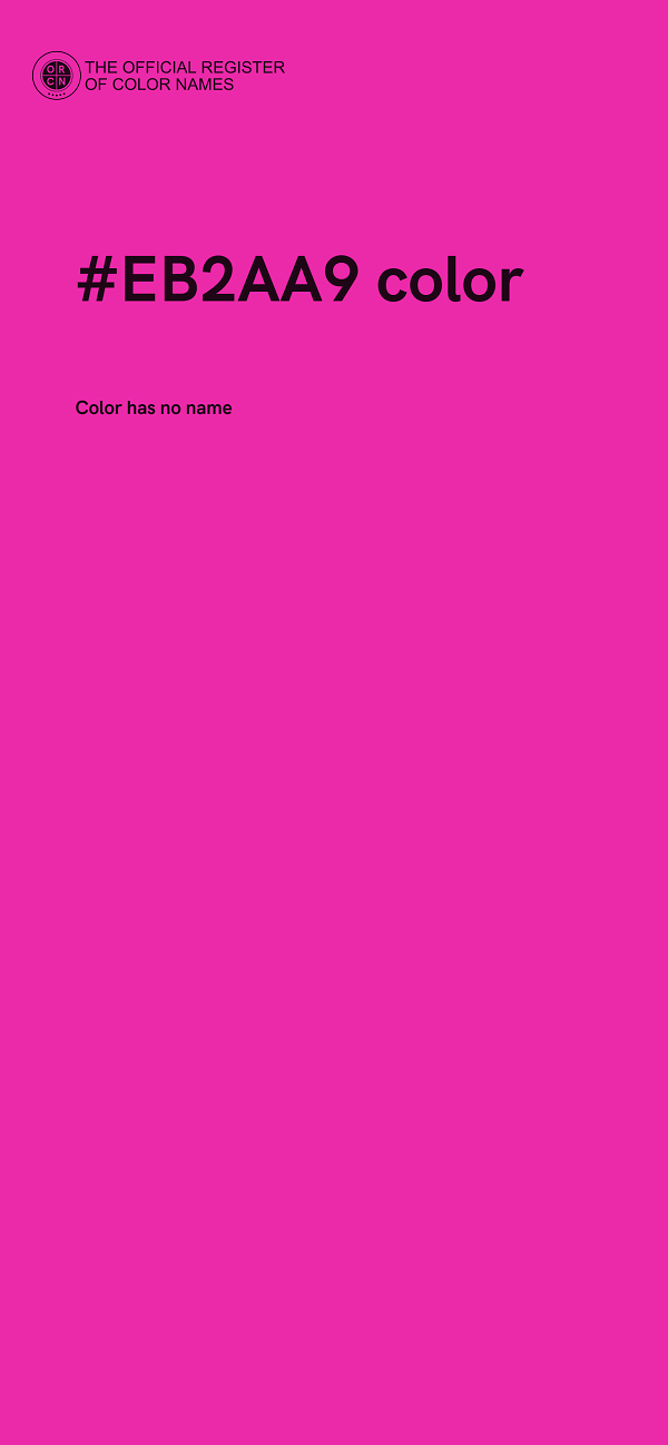 #EB2AA9 color image