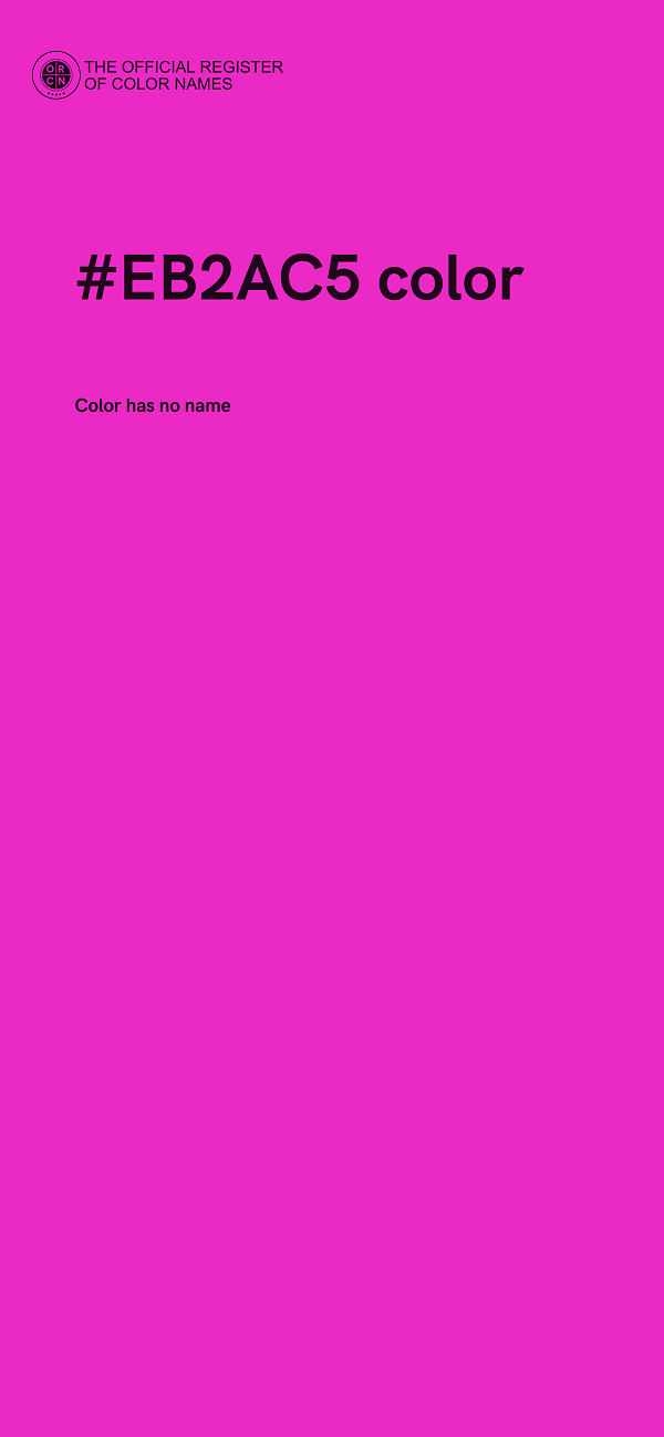 #EB2AC5 color image
