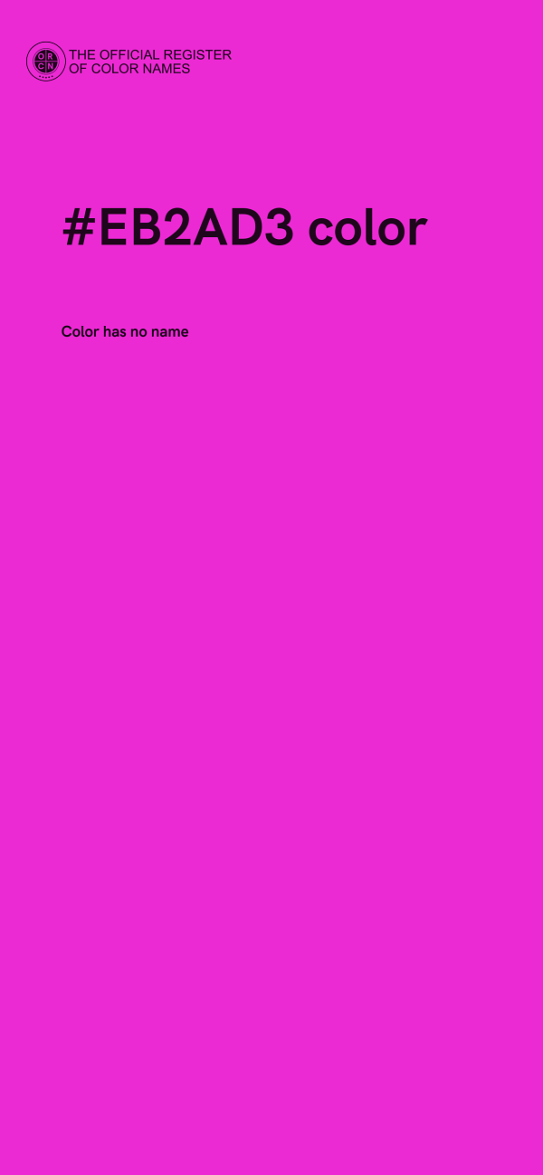#EB2AD3 color image