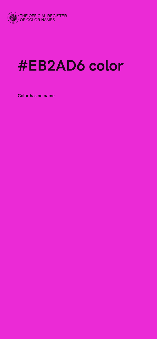 #EB2AD6 color image