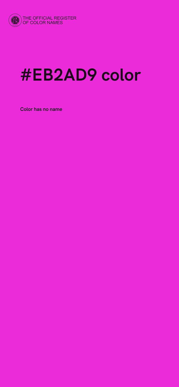 #EB2AD9 color image