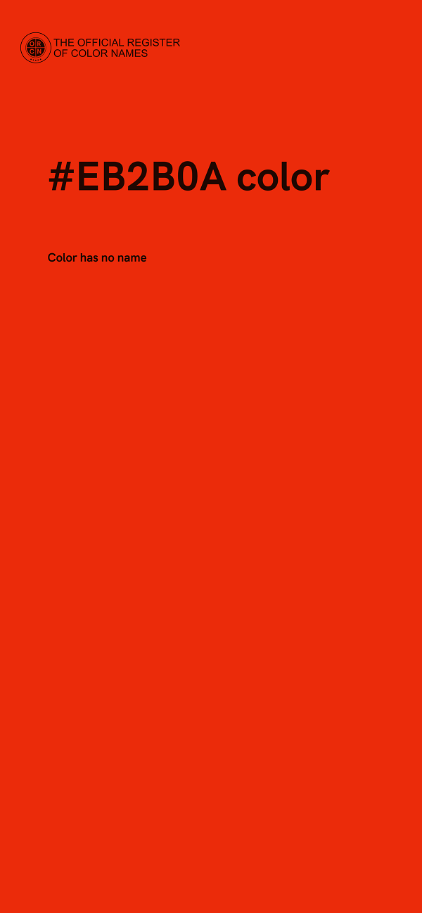 #EB2B0A color image