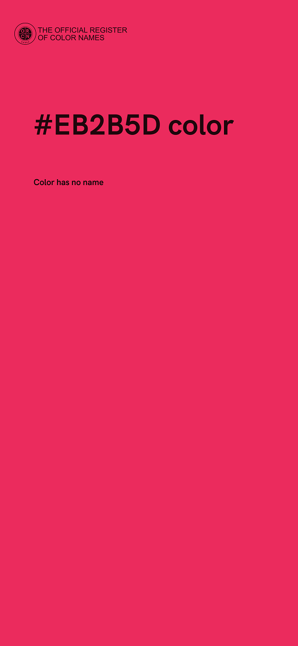 #EB2B5D color image