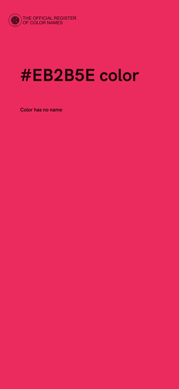 #EB2B5E color image