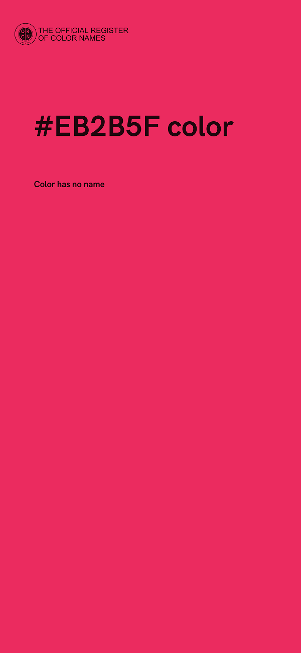 #EB2B5F color image