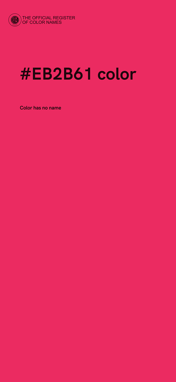 #EB2B61 color image