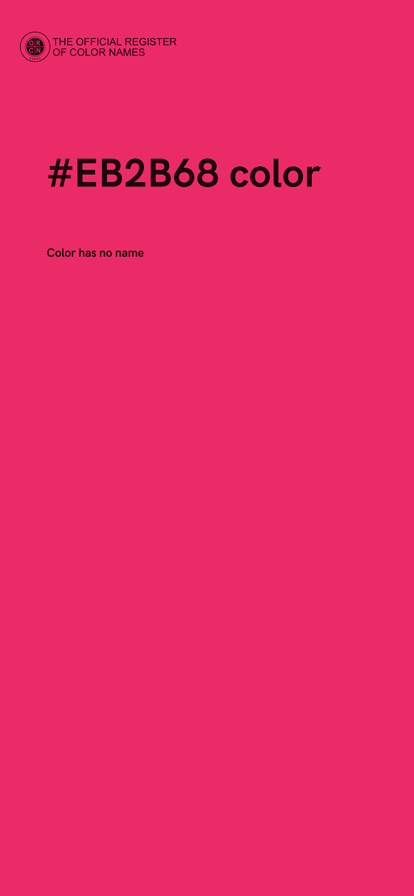 #EB2B68 color image