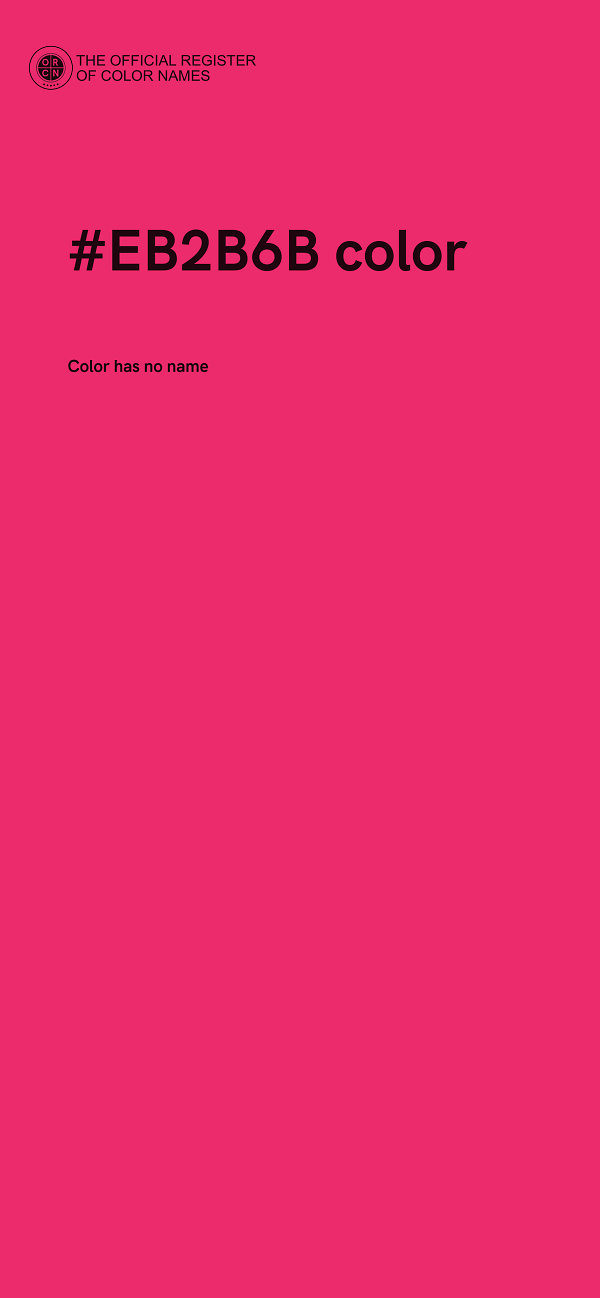 #EB2B6B color image