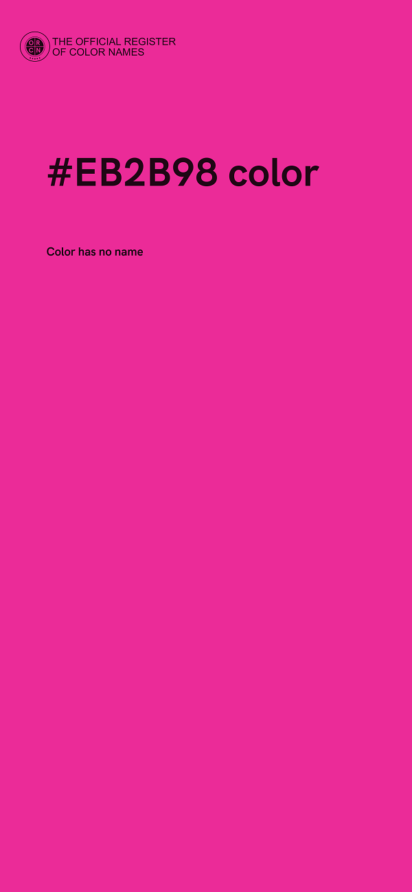 #EB2B98 color image