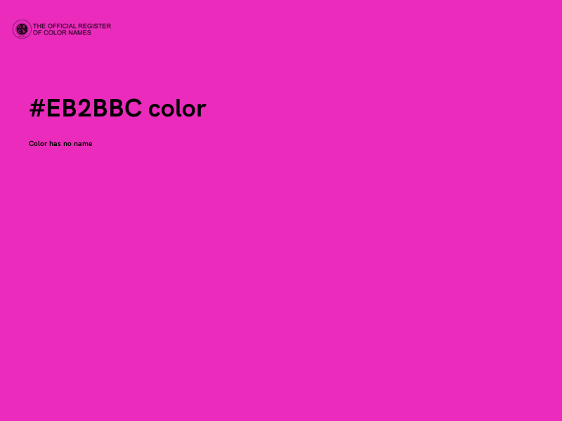 #EB2BBC color image