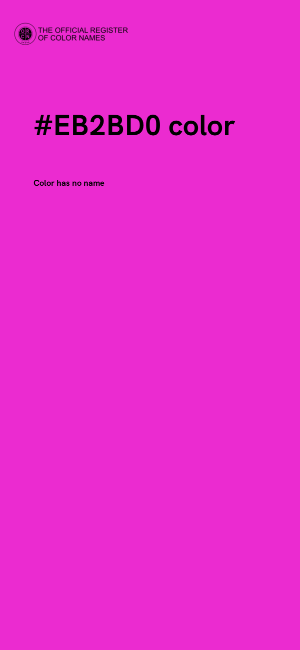 #EB2BD0 color image