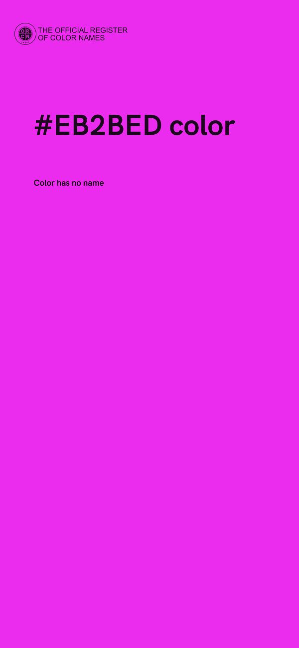 #EB2BED color image